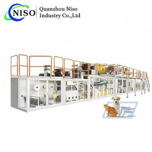 Máquina de almofada para animais de estimação de fabricação automática servo completa de alta velocidade sob a linha de produção da máquina de almofada
 